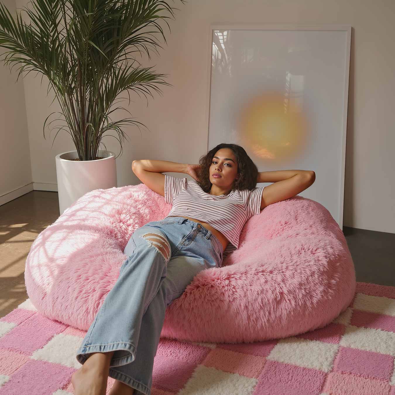 Zonsondergang Abstractie Poster-WallArtistic