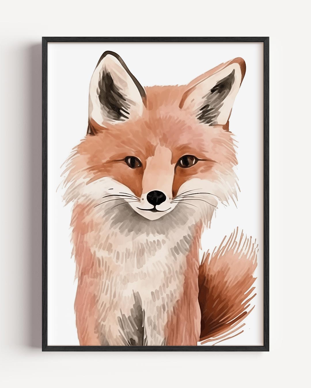 Schattige Vos Kunstposter-WallArtistic