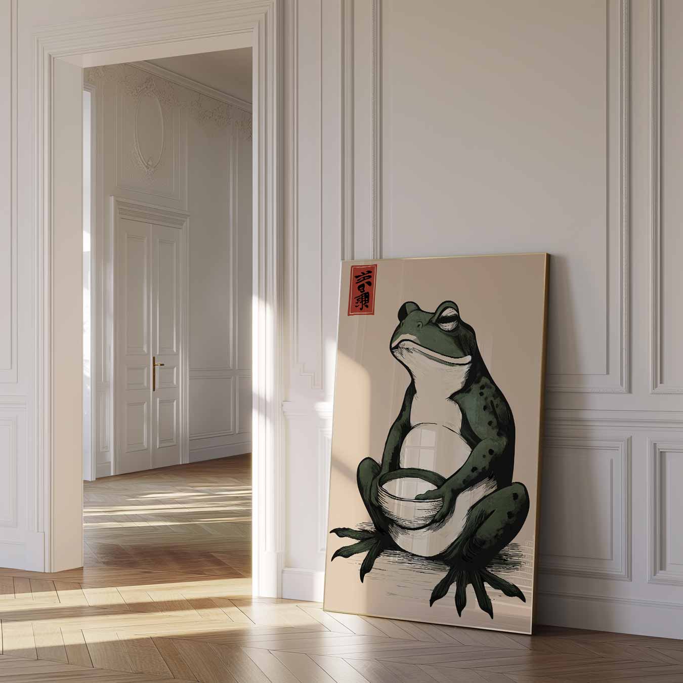 Rustgevende Kikker Poster