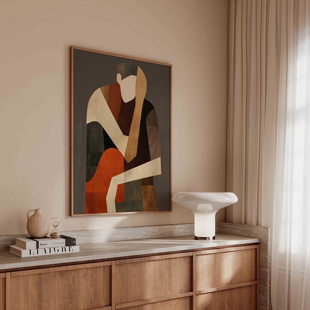 Abstracte figuur Poster