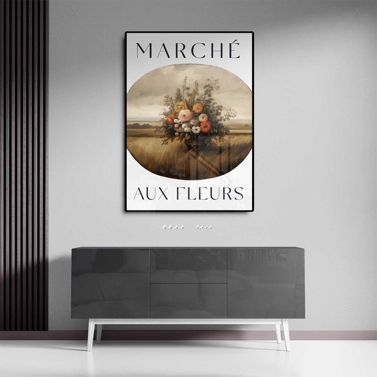 Bloemen in het Veld Kunstwerk-canvas-dibond-plexiglas-wanddecoratie-WallArtistic