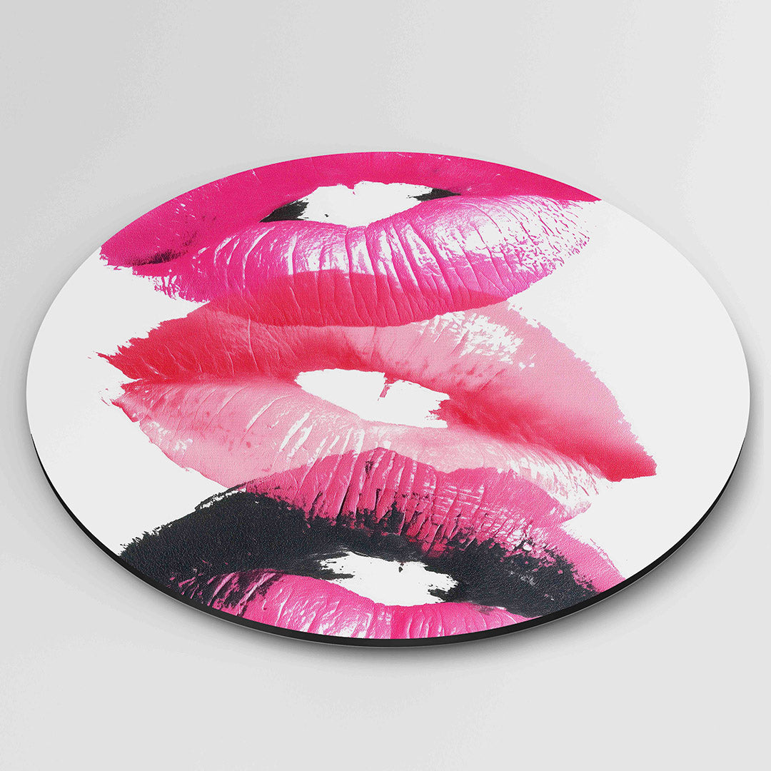 Roze lippen Muurcirkel