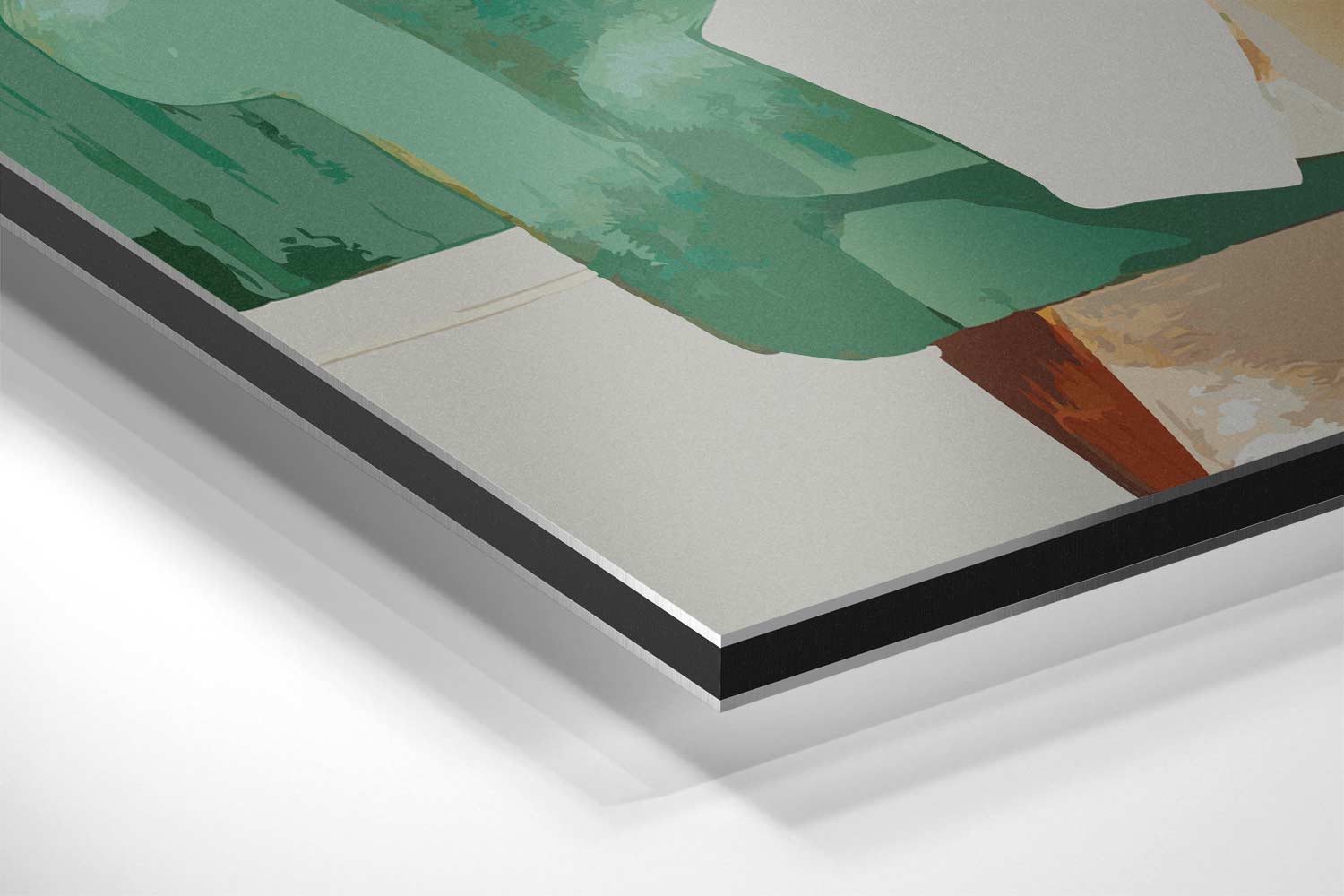 Ontspannen Moment Vrouw Met Koffiekop Kunstwerk-canvas-dibond-plexiglas-wanddecoratie-WallArtistic
