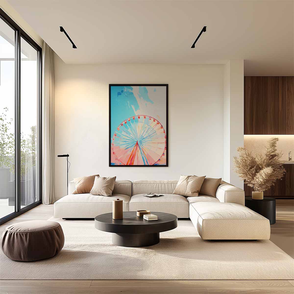 Draaimolen Droom Kunstwerk-canvas-dibond-plexiglas-wanddecoratie-WallArtistic