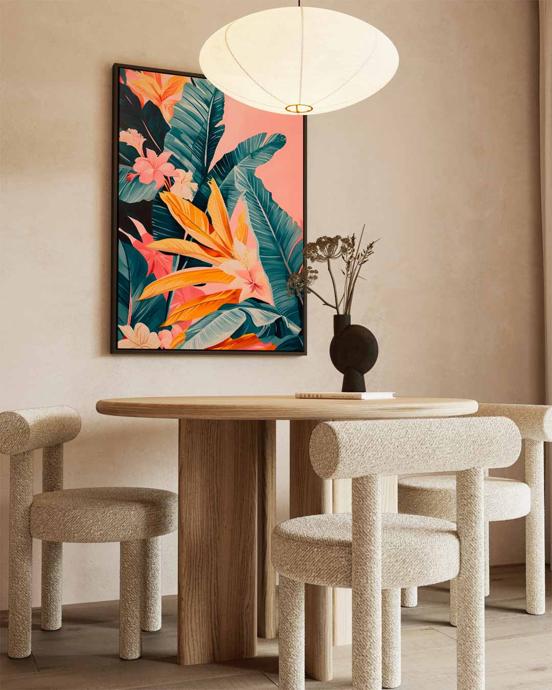 Tropische Bloemenpracht Kunstwerk-canvas-dibond-plexiglas-wanddecoratie-WallArtistic