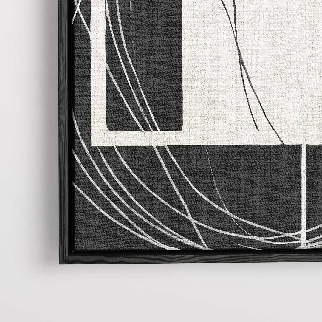 Spelen met Lijnen - Abstract Tweeluik Kunstwerk-canvas-dibond-plexiglas-wanddecoratie-WallArtistic