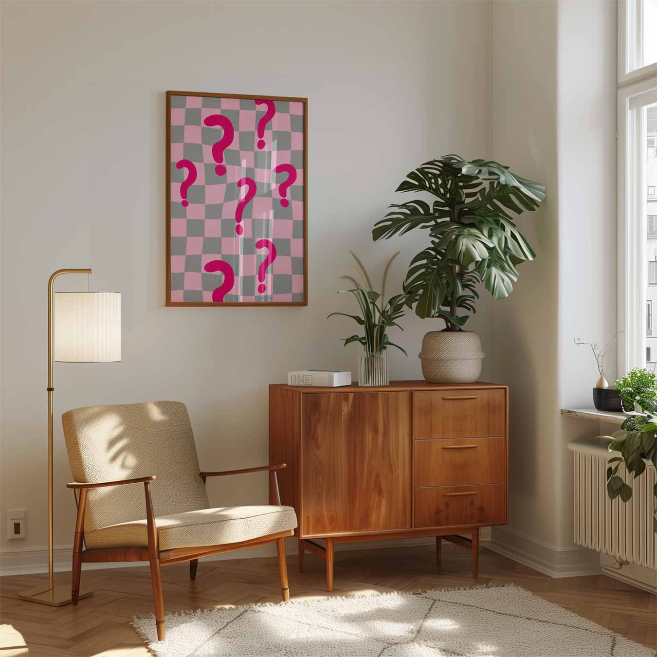Vrolijke Vraagteken Poster