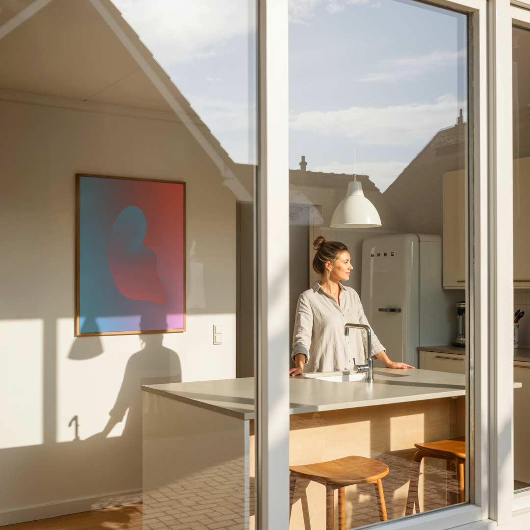 Dromerige Pastelvormen Poster-WallArtistic