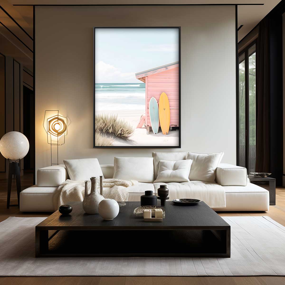 Zomerse Strandvibes Kunstwerk-canvas-dibond-plexiglas-wanddecoratie-WallArtistic