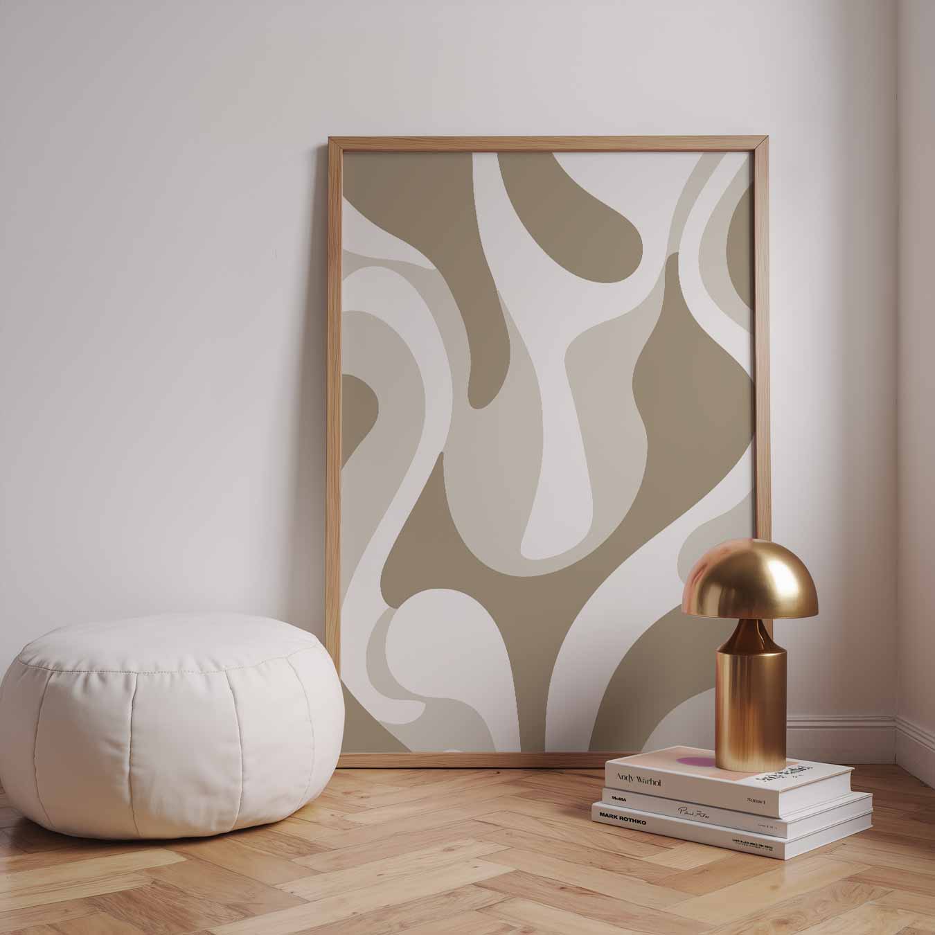 Stijlvolle Abstracte Beweging Poster