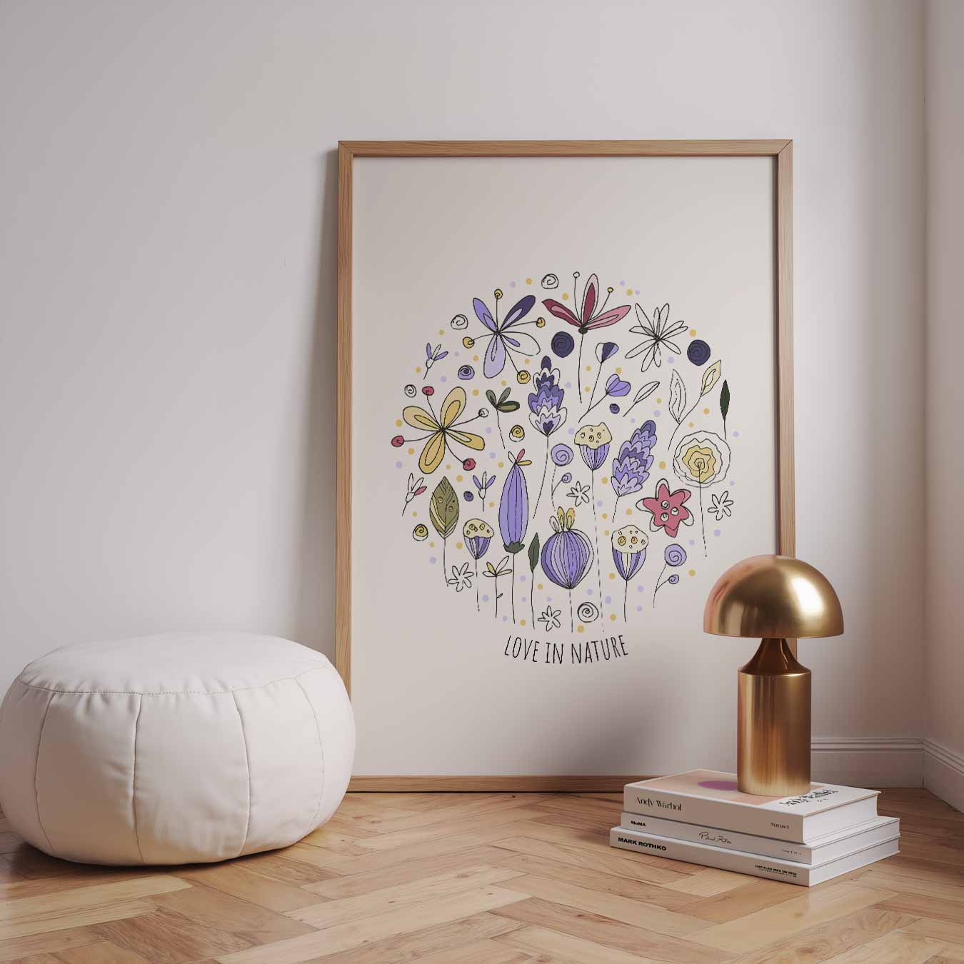 Bloemenpracht in Pastel Poster-WallArtistic