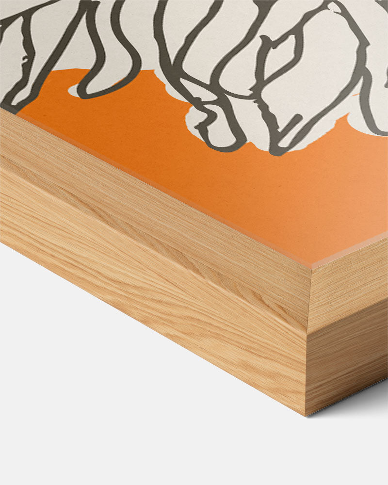Bloemendroom in Oranje Poster-WallArtistic