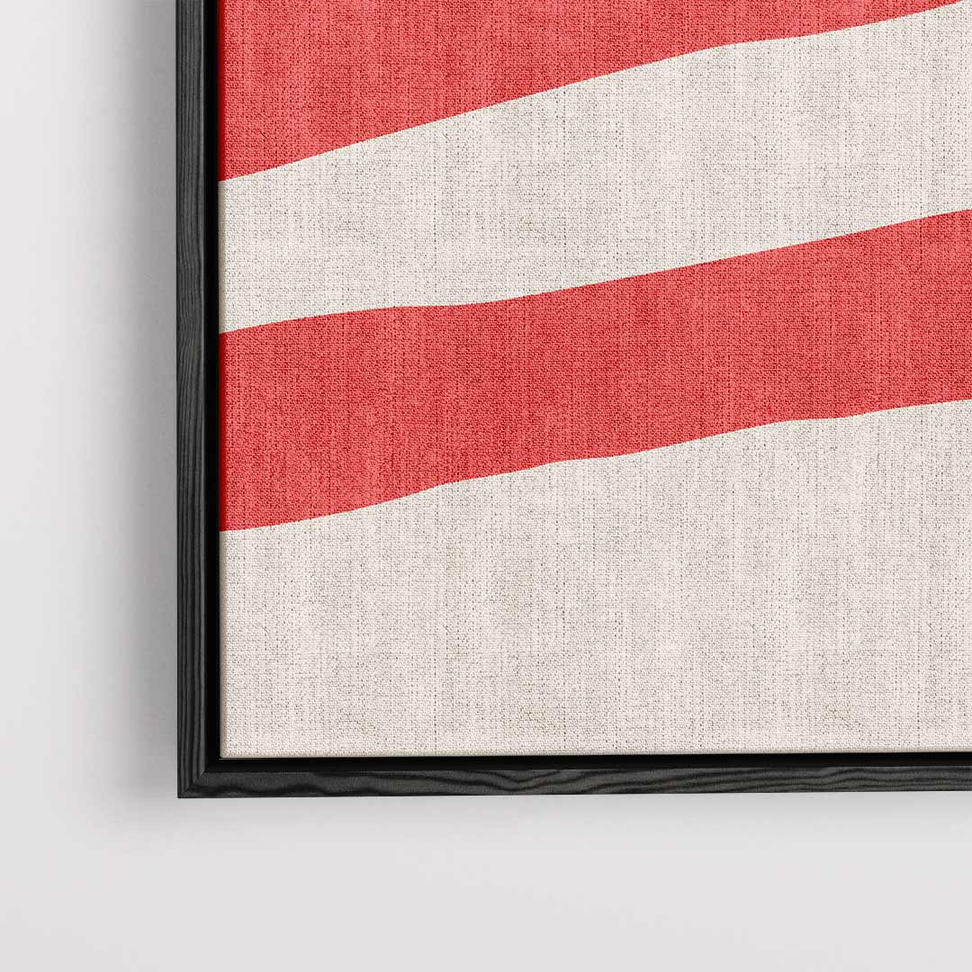 Speelse Strepen en Puntjes Kunstwerk-canvas-dibond-plexiglas-wanddecoratie-WallArtistic