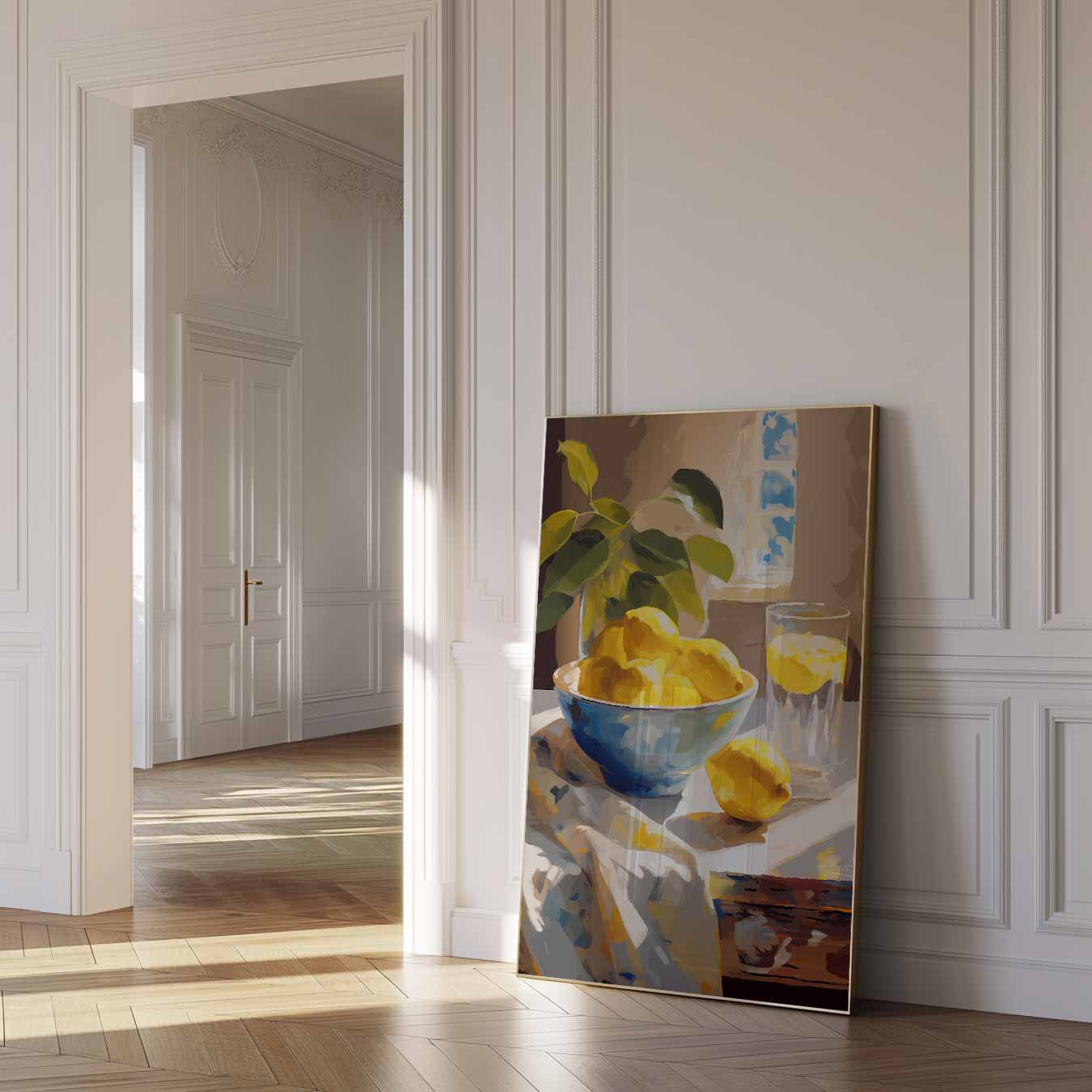 Zonovergoten Citroenen Poster-WallArtistic