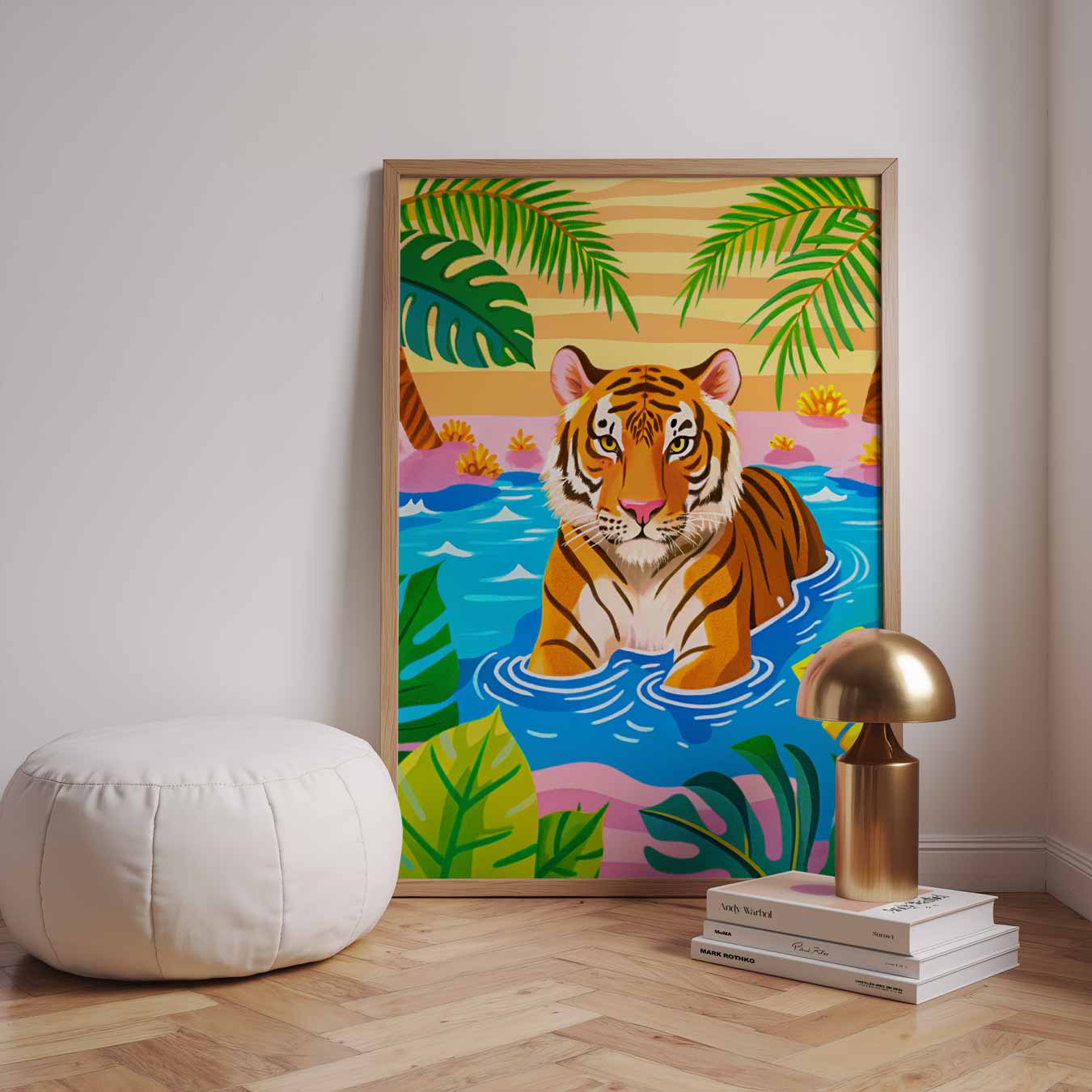 Tropische Tijger Droomposter-WallArtistic