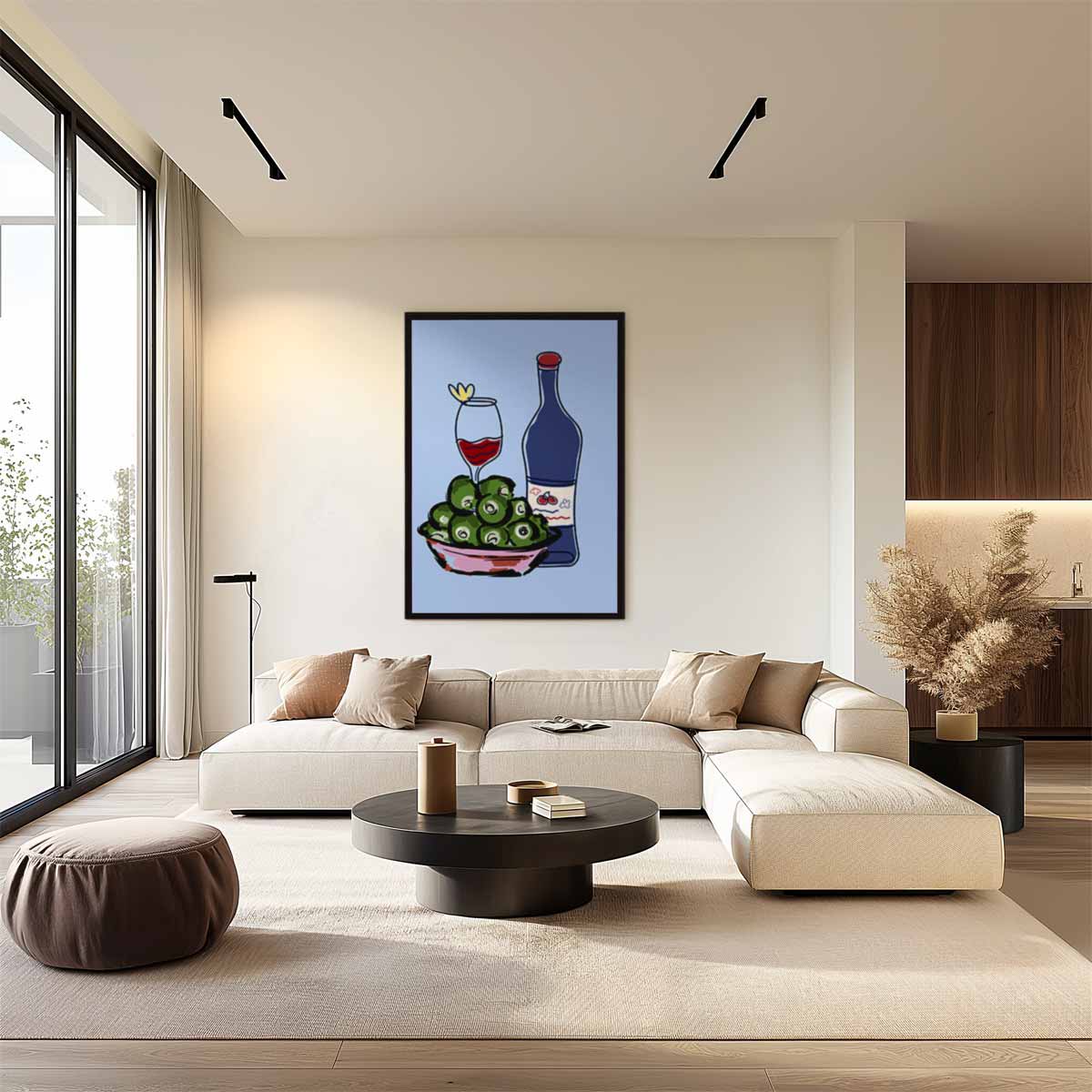 Stijlvolle Avond Kunstwerk-canvas-dibond-plexiglas-wanddecoratie-WallArtistic