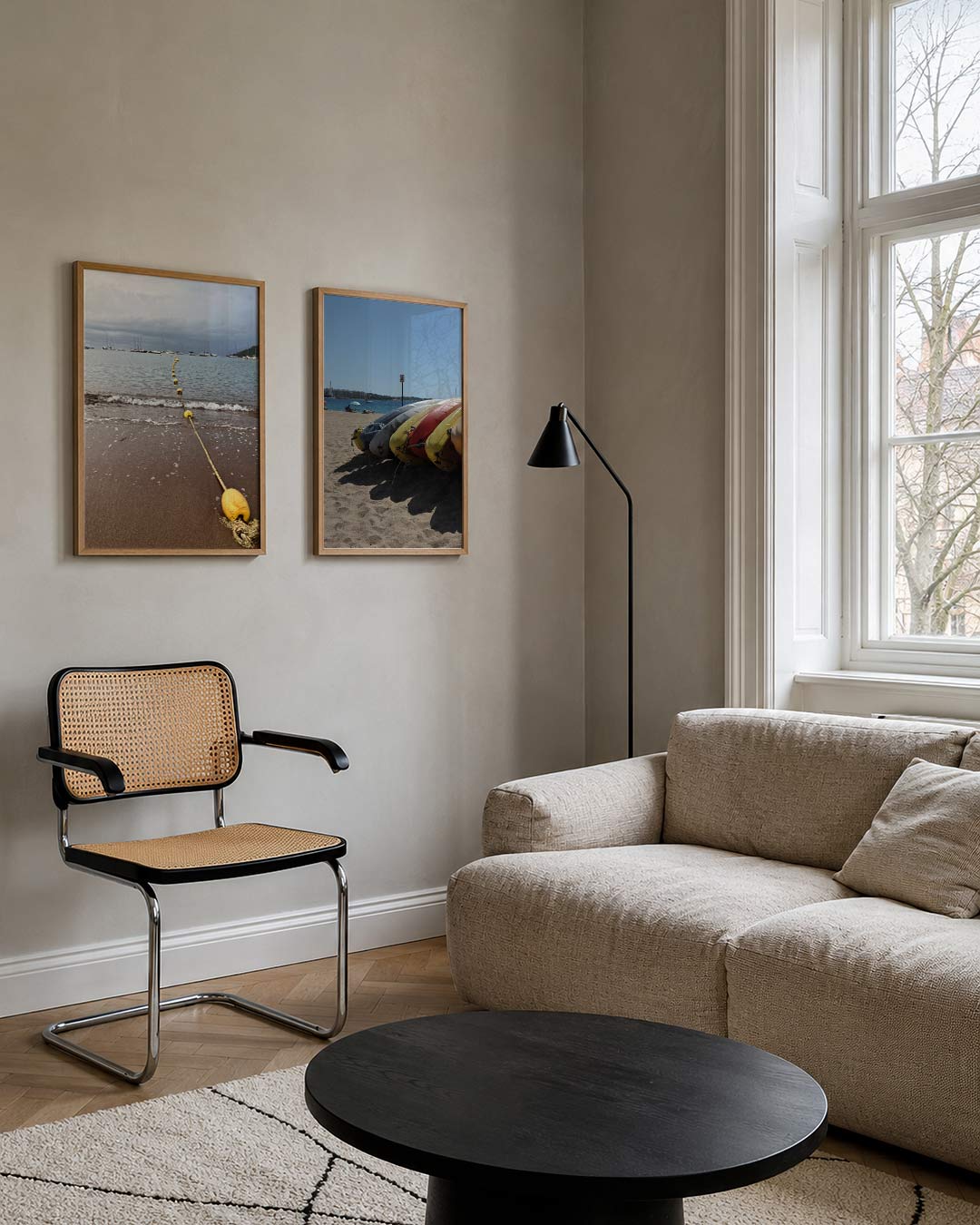 Zee en lijnen Posterset
