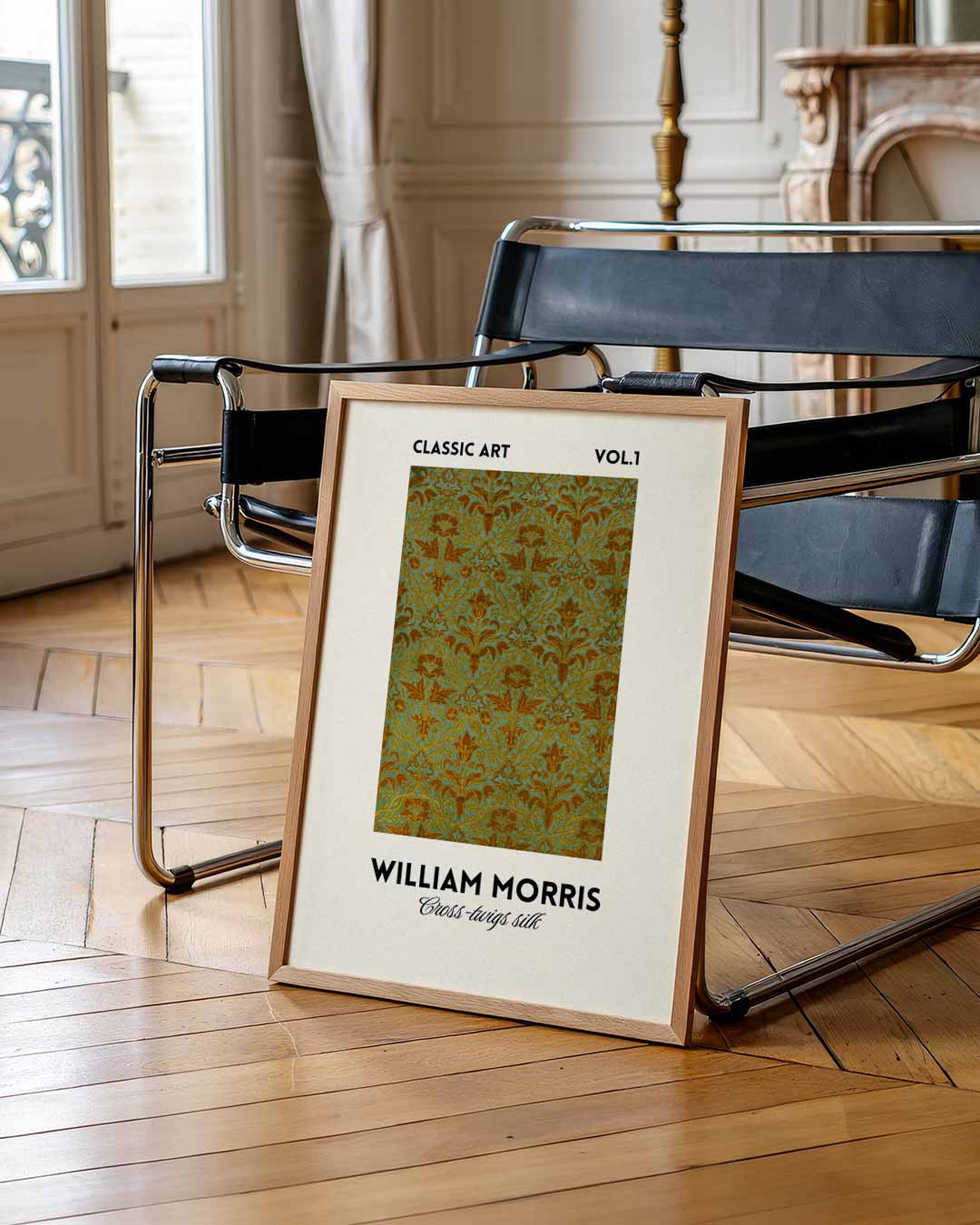 William Morris Cheadle Design Silk Poster-WallArtistic