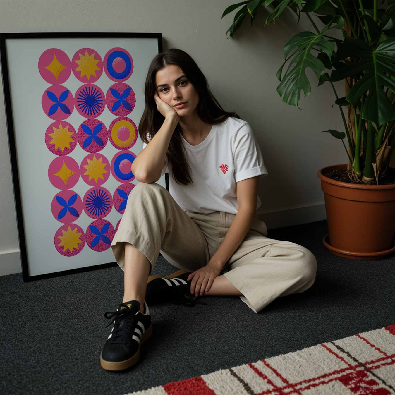 Kleurrijke Cirkelpatronen Poster-WallArtistic