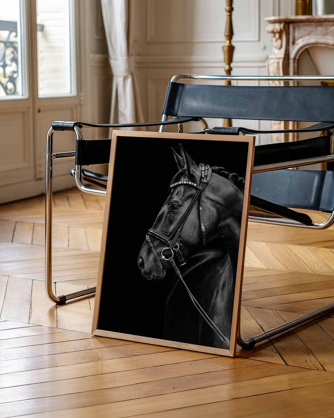 Zwart Paard Poster-WallArtistic
