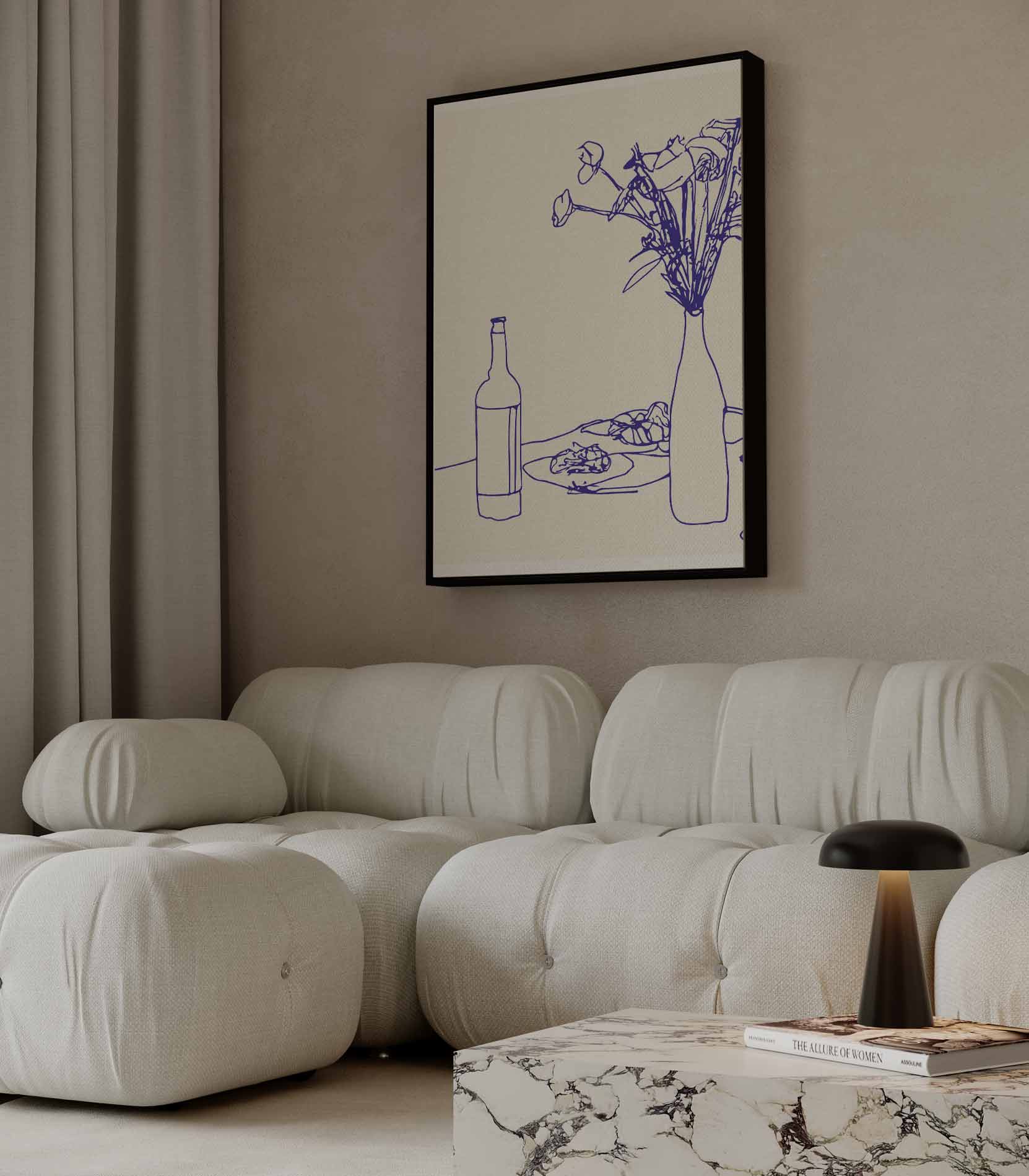 Eenvoudige Elegantie Kunstwerk-canvas-dibond-plexiglas-wanddecoratie-WallArtistic