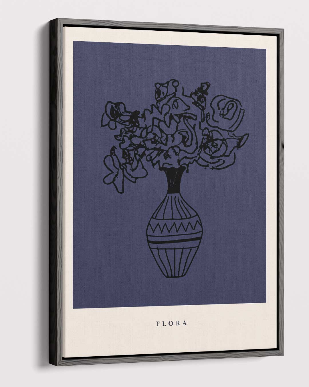 Abstracte Bloemenvaas Kunstposter
