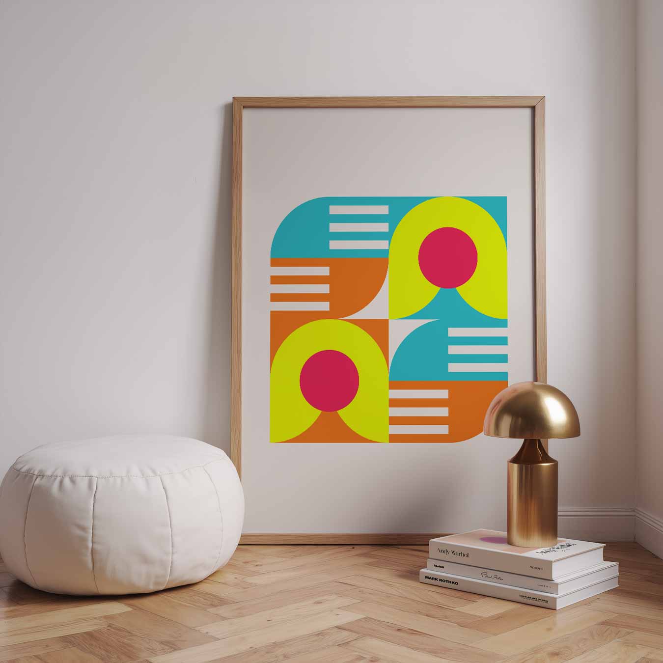 Kleurrijke Retro Vibes Poster-WallArtistic