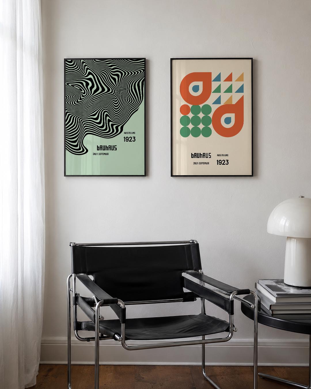 Golvend lijnenspel Posterset