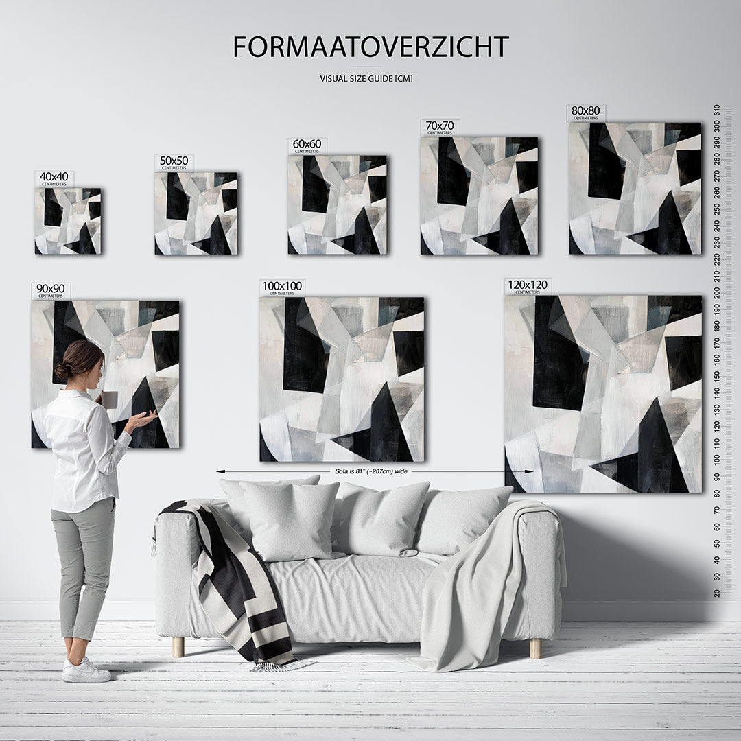 Geometrische vormen Kunstwerk
