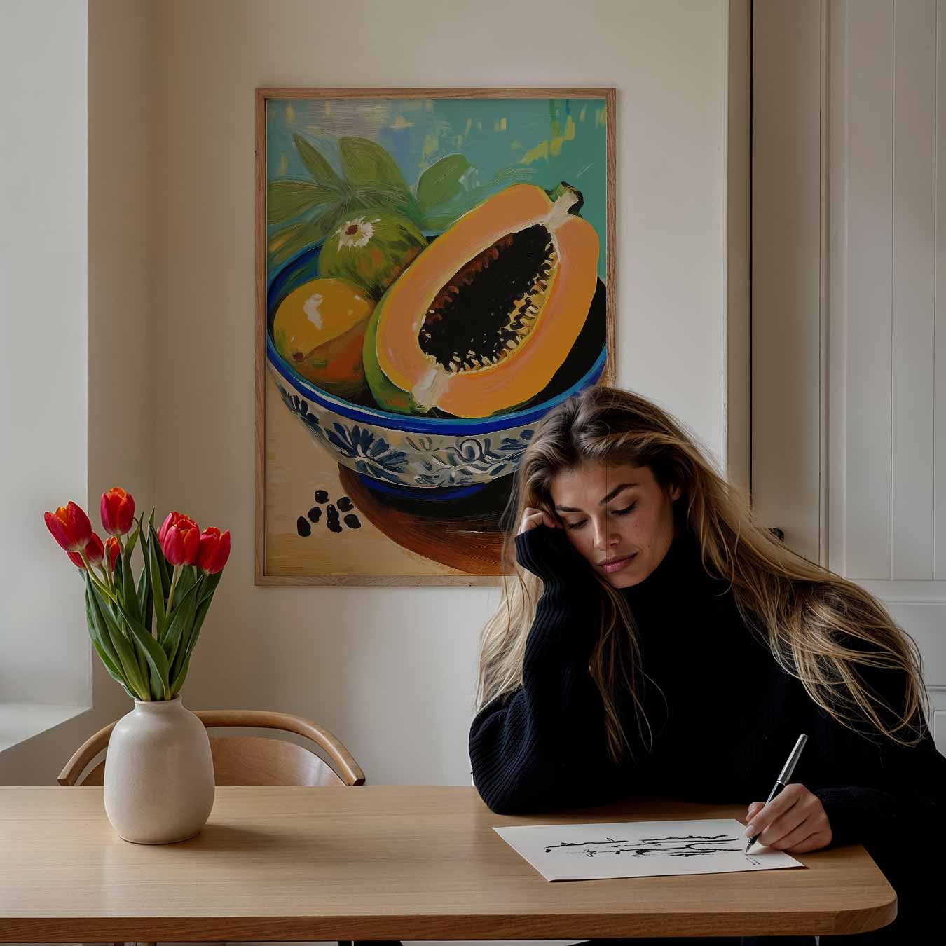Tropisch Fruit Stilleven Poster