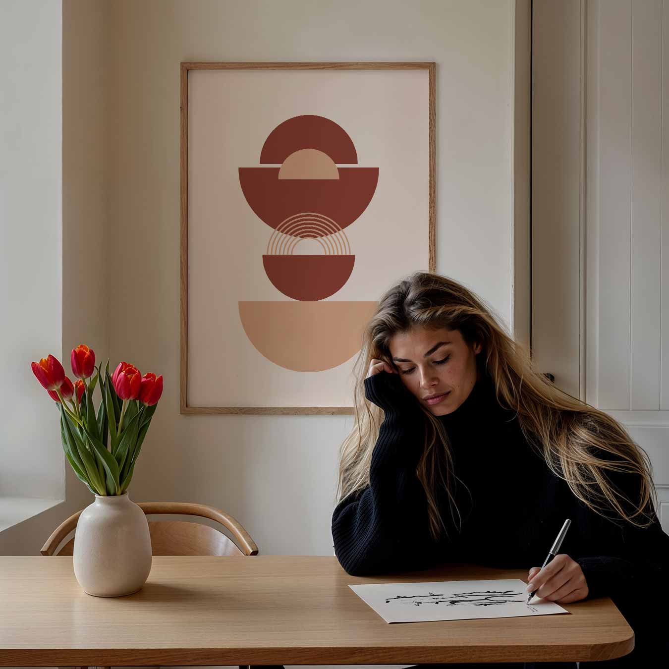 Retro Geometrische Kunstposter-WallArtistic