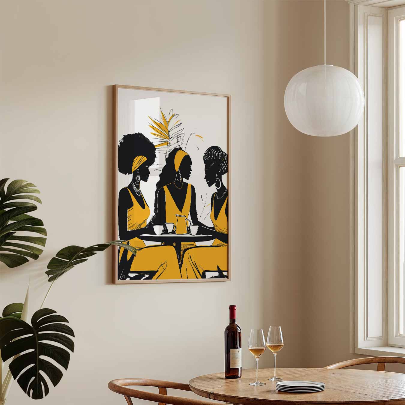 Gezellige Koffieklets Vriendinnen Poster