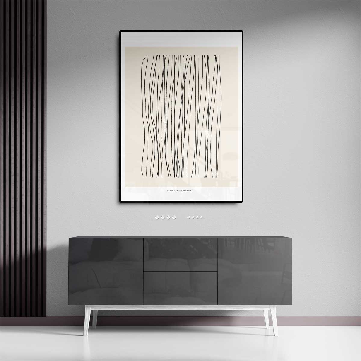 Minimalistische Lijnkunst Kunstwerk-canvas-dibond-plexiglas-wanddecoratie-WallArtistic