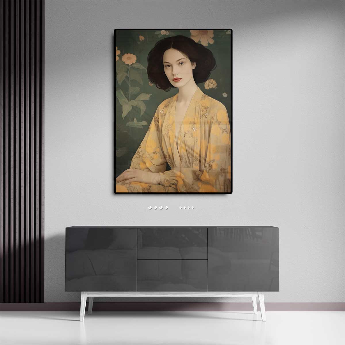 Elegantie in Bloem Kunstwerk-canvas-dibond-plexiglas-wanddecoratie-WallArtistic