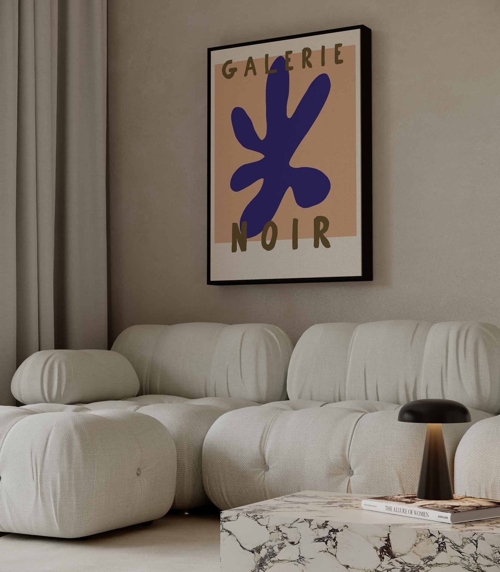 Galerie Abstracte Vorm Kunstwerk-canvas-dibond-plexiglas-wanddecoratie-WallArtistic