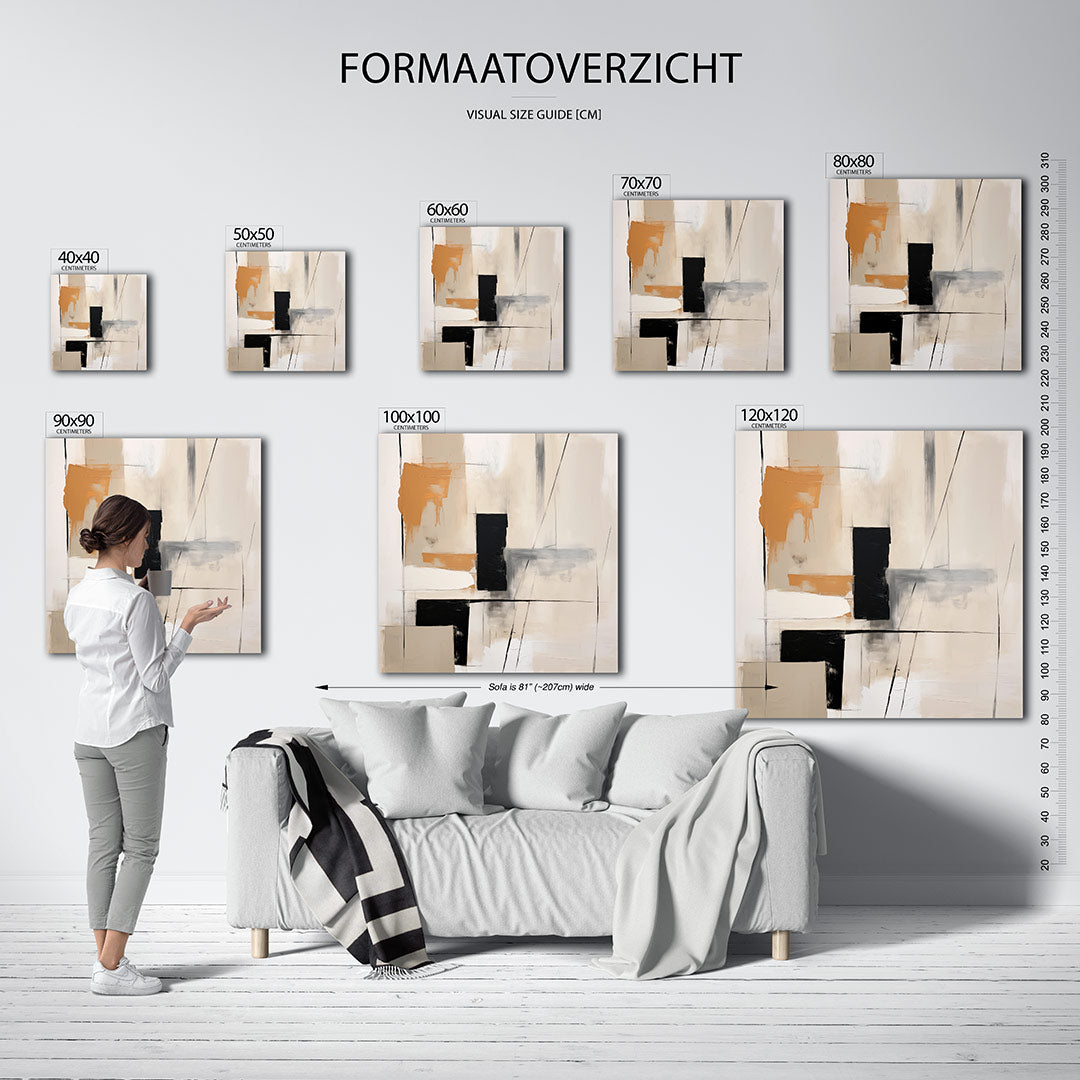 Geometrische vormen Kunstwerk
