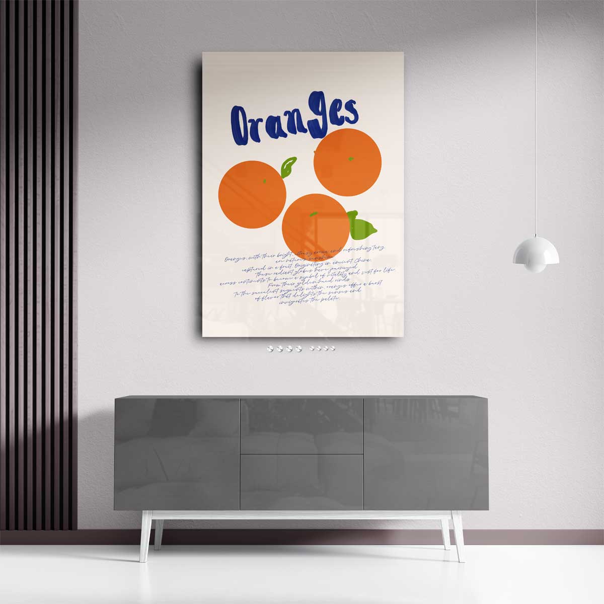 Zomers Sinaasappelgenot Kunstwerk-canvas-dibond-plexiglas-wanddecoratie-WallArtistic