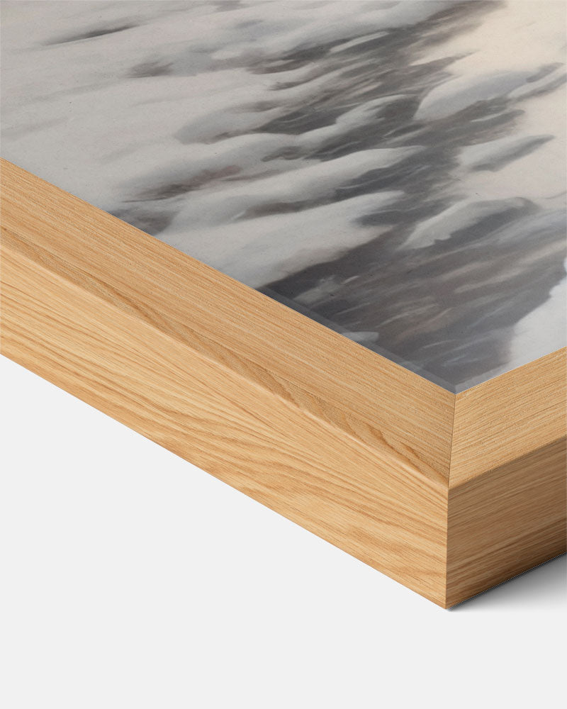 Winterse Rustieke Sneeuwlandschap Poster-WallArtistic