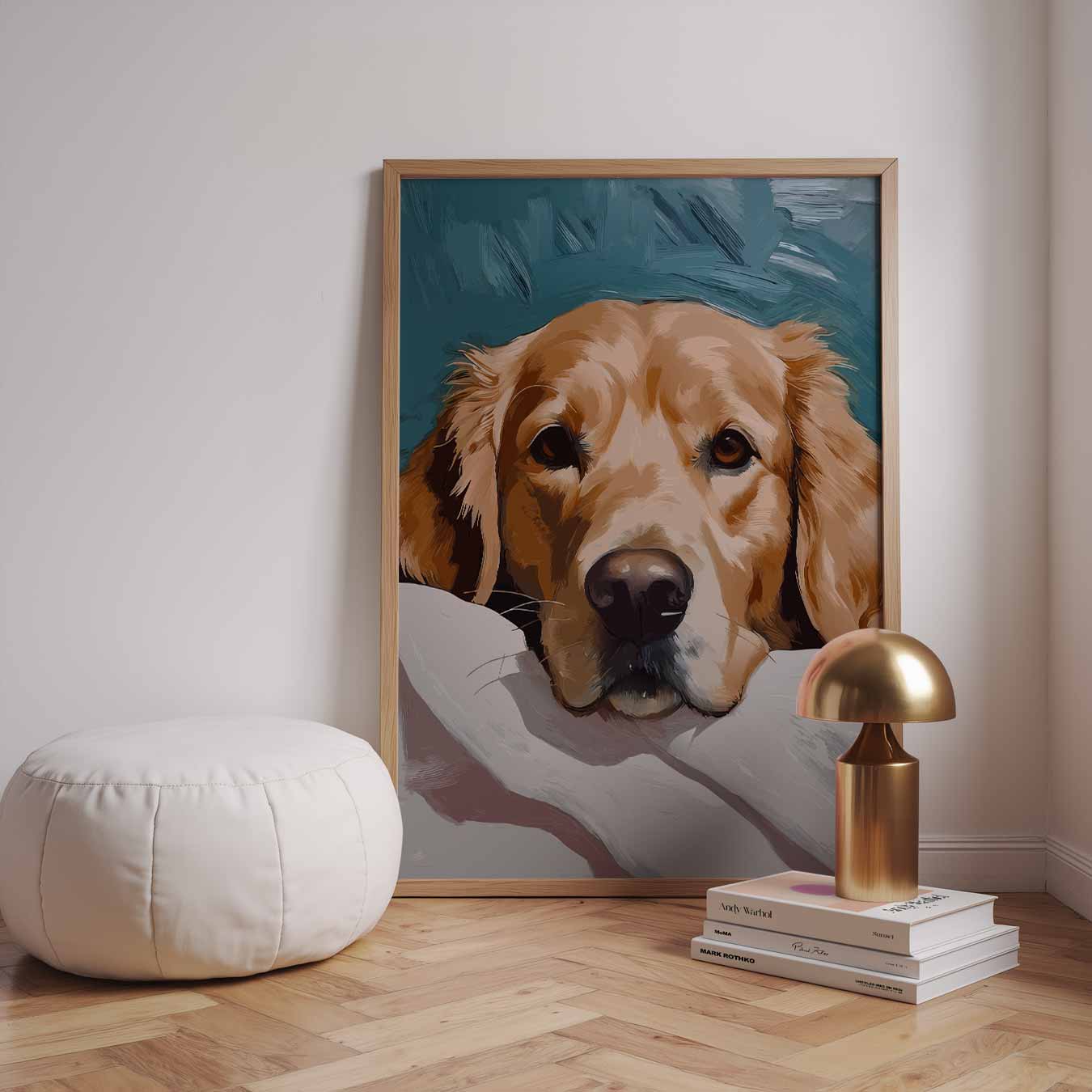 Liefdevolle Hondenblik Poster-WallArtistic