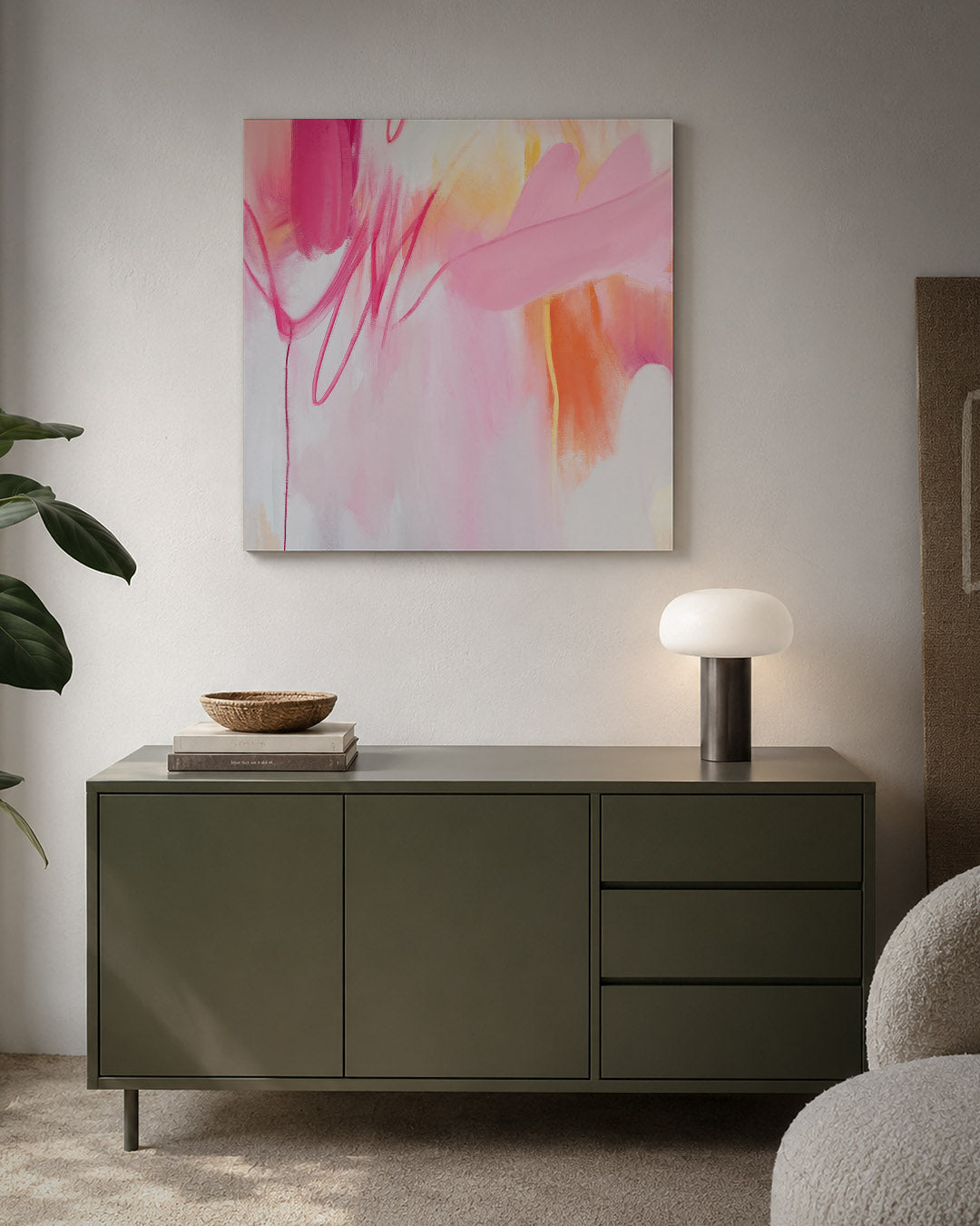 Dynamische kleurenexplosie Kunstwerk