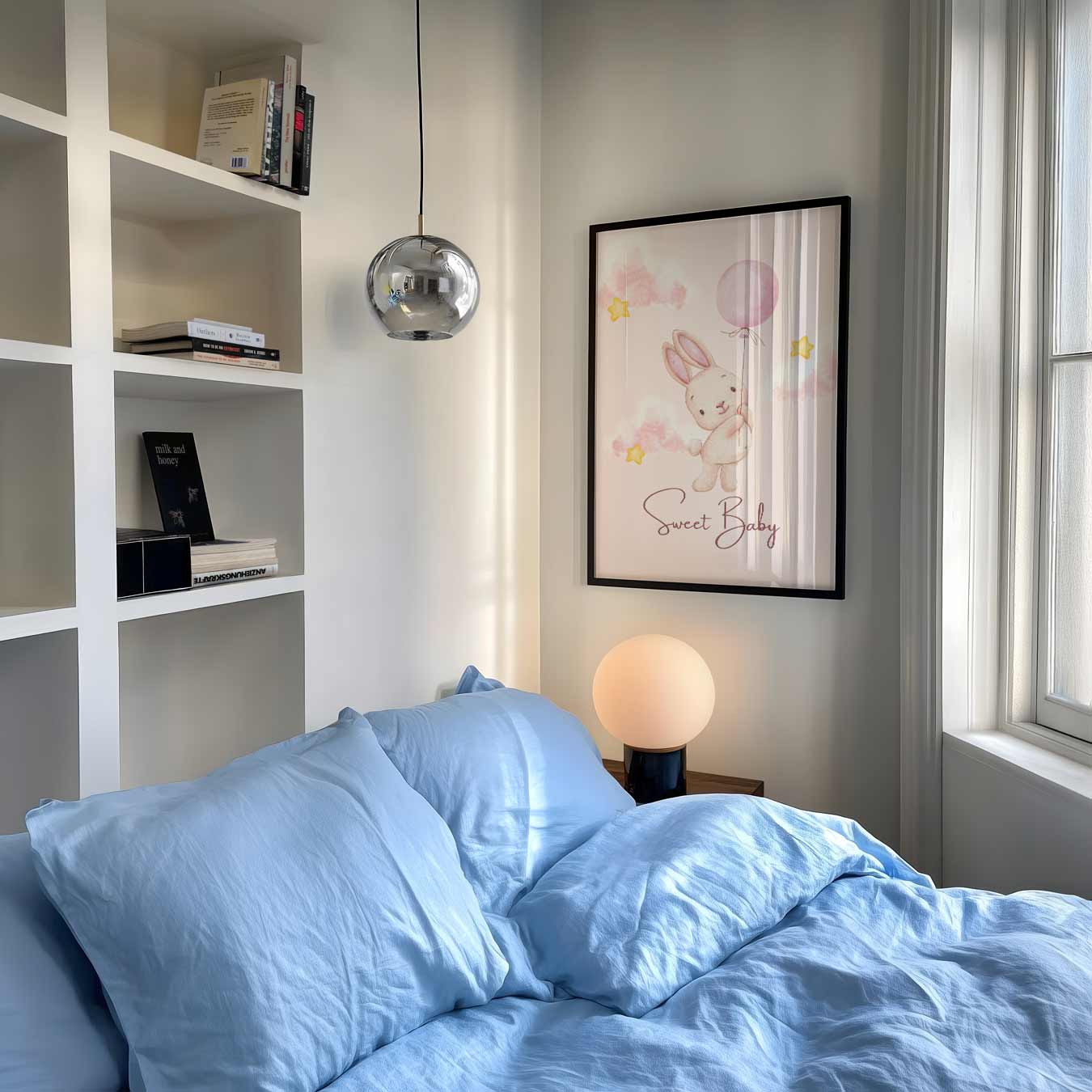 Schattige Konijn Kinderkamer Poster-WallArtistic