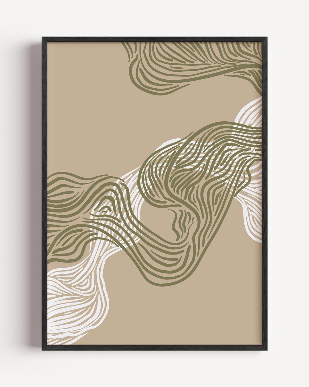 Organische Lijnenspel Poster-WallArtistic