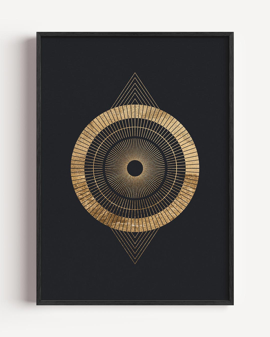 Gouden Geometrische Cirkel Poster-WallArtistic