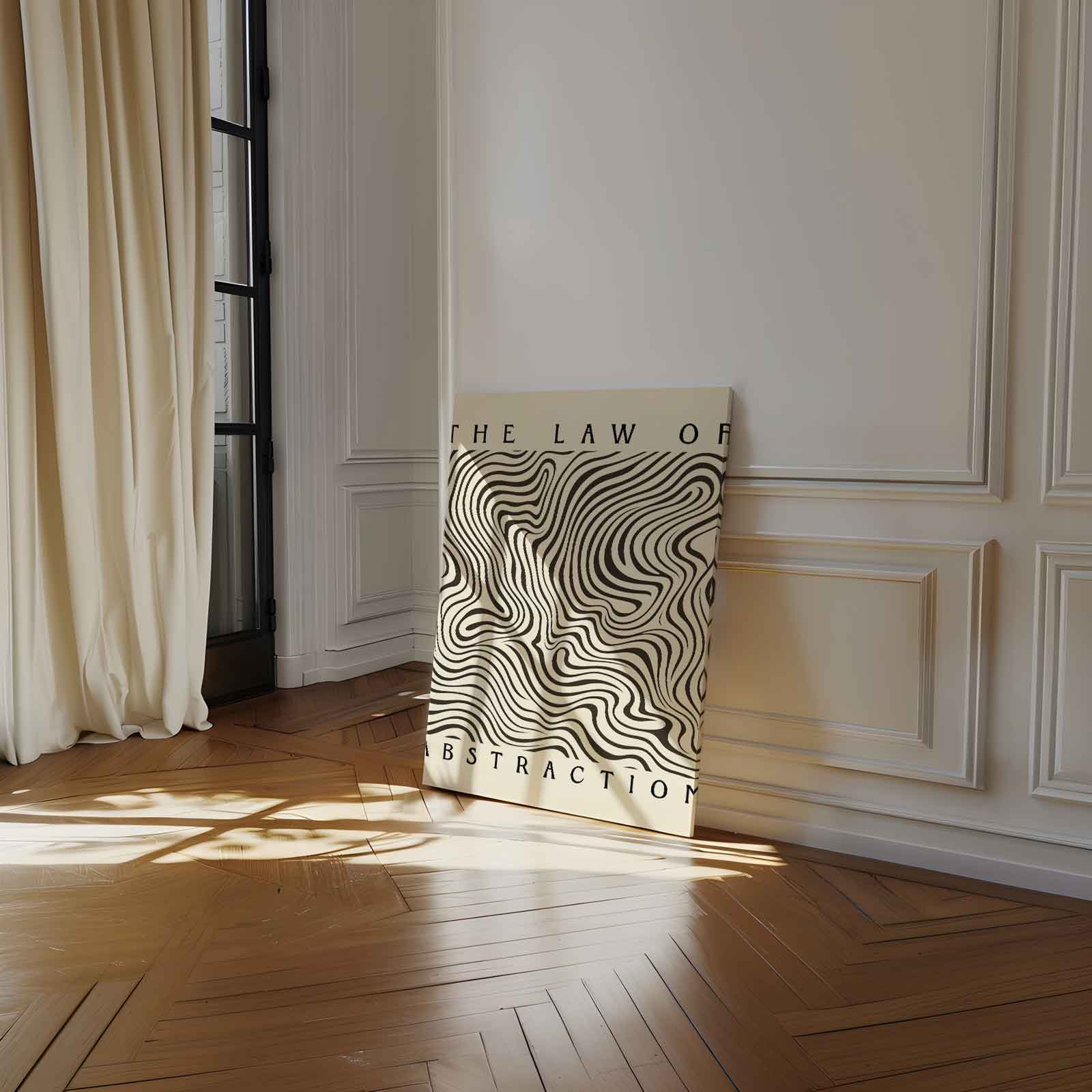 Golven van Abstractie Kunstwerk-canvas-dibond-plexiglas-wanddecoratie-WallArtistic