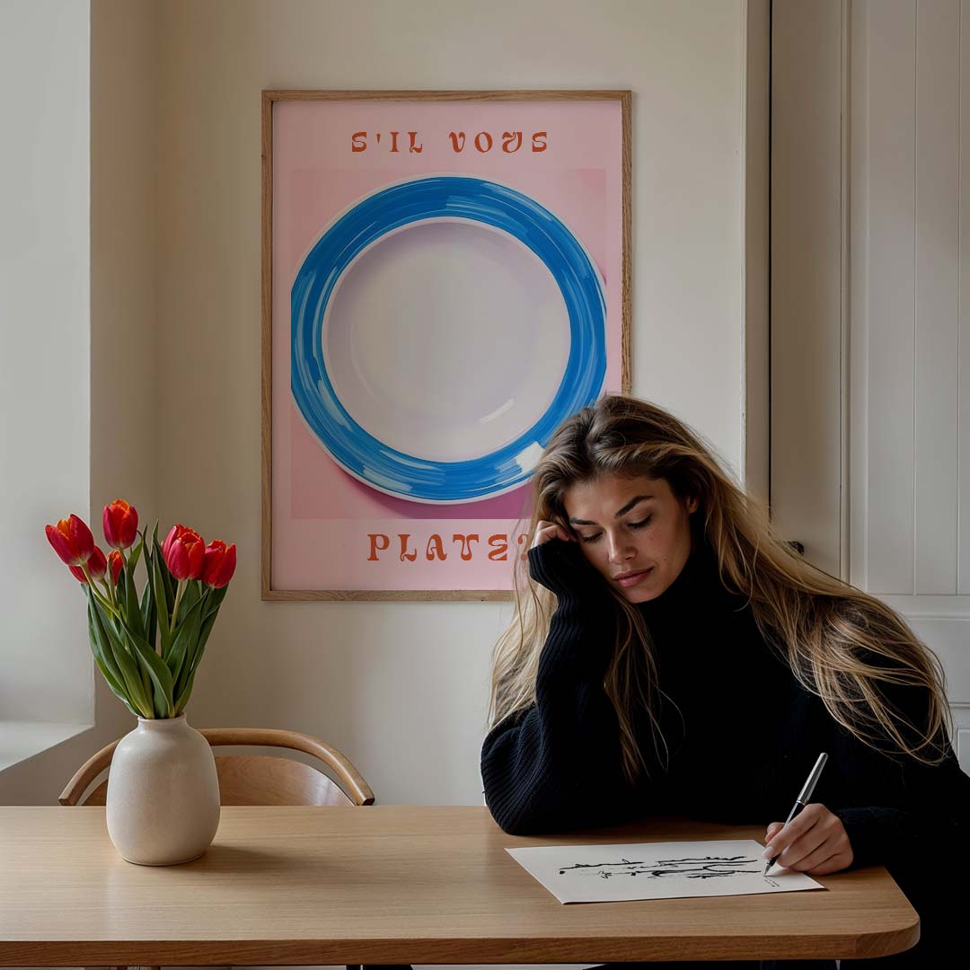 Humoristische Vrolijke Pinnen Poster-WallArtistic