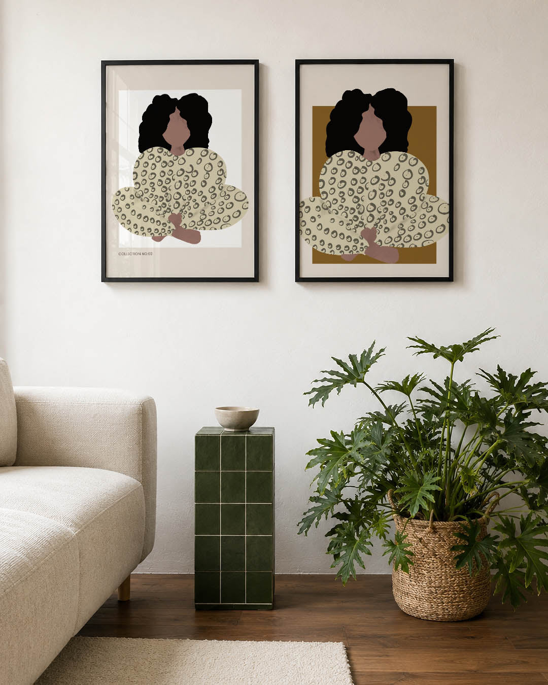 Vorm en patroon Posterset