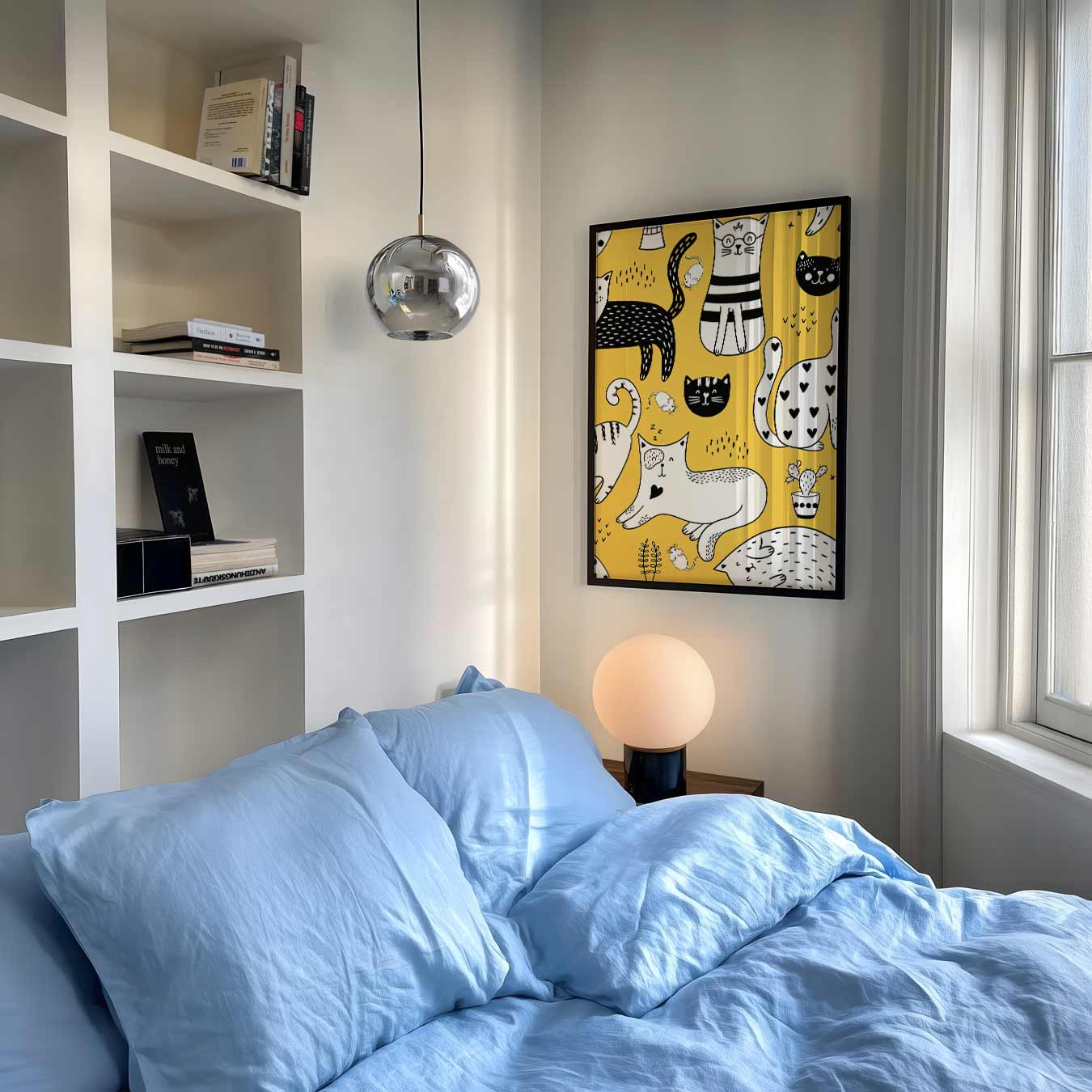 Speelse Katten en Muisjes Poster-WallArtistic