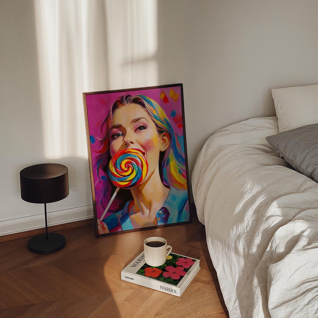 Kleurrijke Lolly Droom Poster-WallArtistic