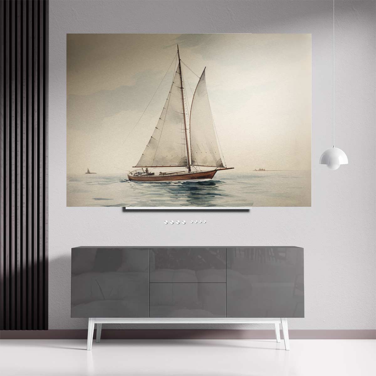 Serene Zeiltocht Kunstwerk-canvas-dibond-plexiglas-wanddecoratie-WallArtistic