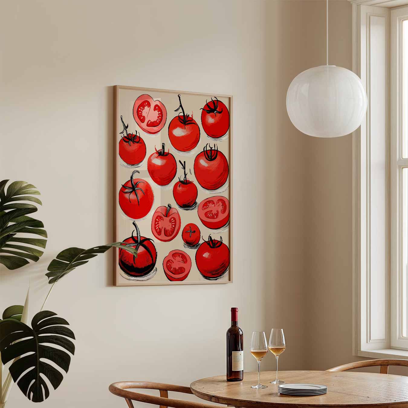Vintage Tomaten Illustratie Poster-WallArtistic